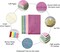 8 Pack Bulk Journals, A5 PU Leather Colorful Writing Notebook, Journal Set Wide Ruled for College Students School and Office